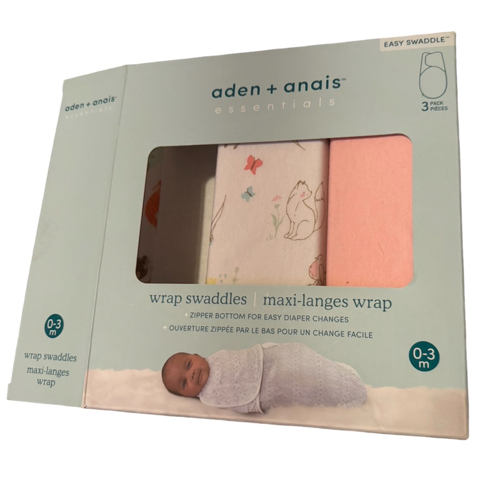 Aden + Anais swaddles 2 new and one used - Picture 1 of 3